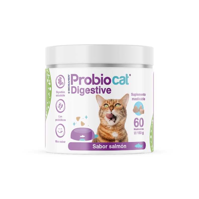 ProbioCat Digestive Masticable para tu gatito (sabor salmón)